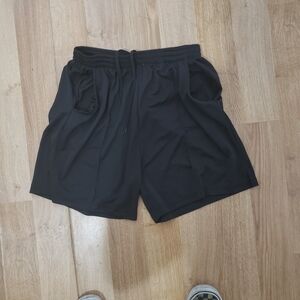 Classic Black Athletic Shorts for Men